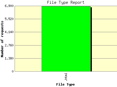 File Type Report: Number of requests by File Type.